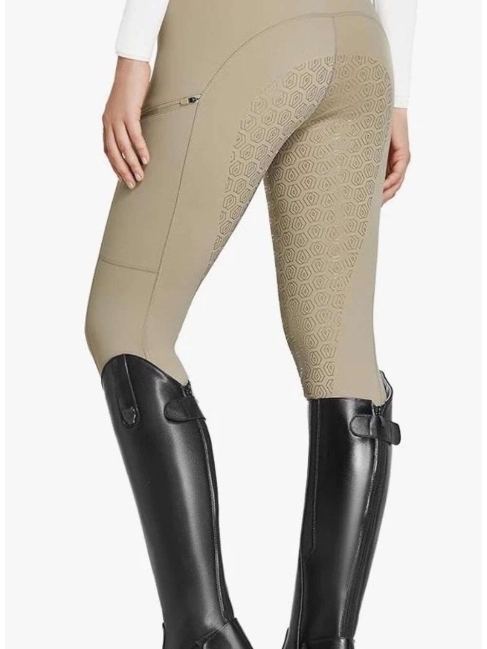 FitsT4 Sport Womens Brown Equestrian Horse Riding Breeches Leggings Tights Sz S